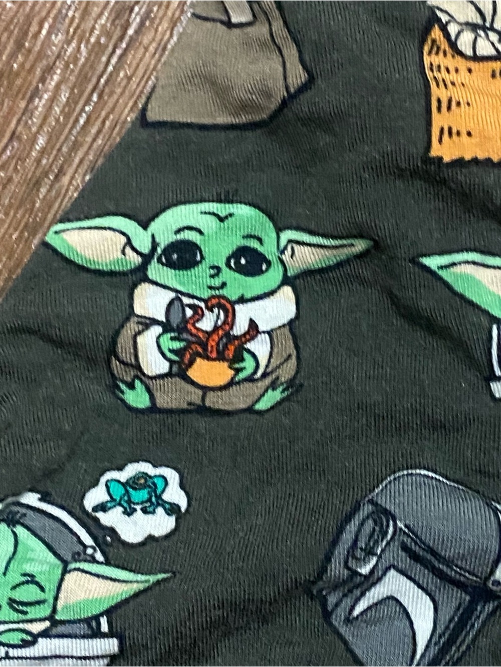 Meundies Womens XL Bra Bralette Baby Yoda Grogu Star Wars Green 38C 38D 40X 40D - Picture 4 of 9